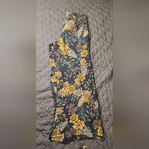Floral Print Flare Pants